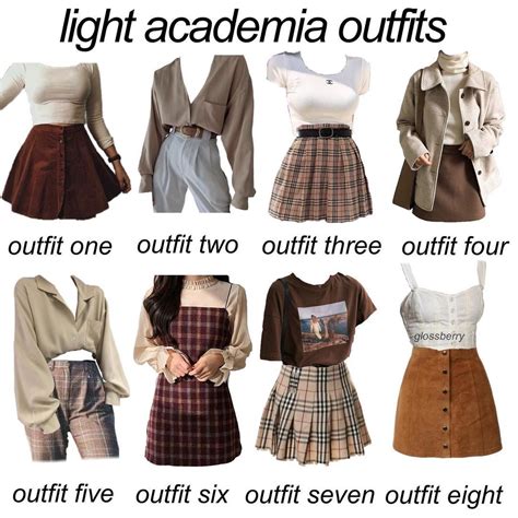 Vibrant academia outfits